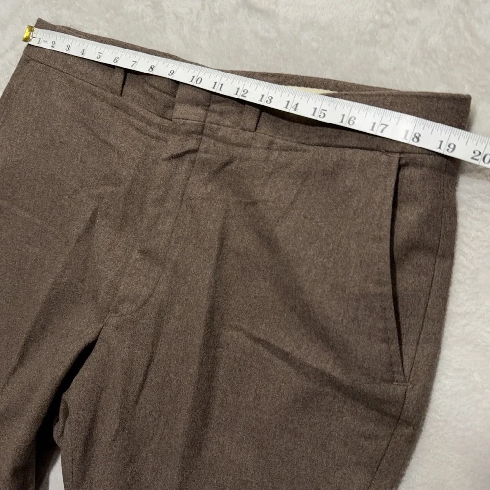 Vintage Pendleton Dress Pants Mens 38x25 Brown Wool Pleated Straight Leg USA 70s